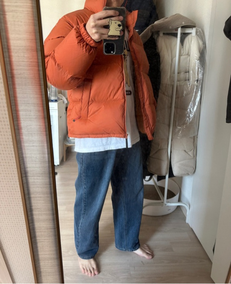 커버낫(COVERNAT) [22FW] RDS 씨빅 다운 숏 푸퍼 오렌지 후기