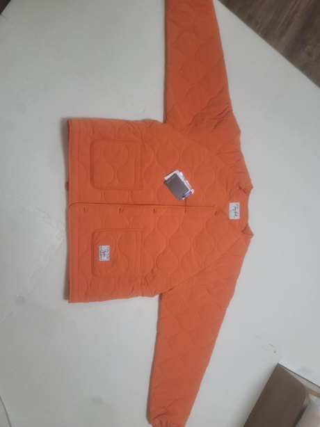 토니호크(TONYHAWK) 카라리스 포켓 퀼팅 자켓 오렌지 후기