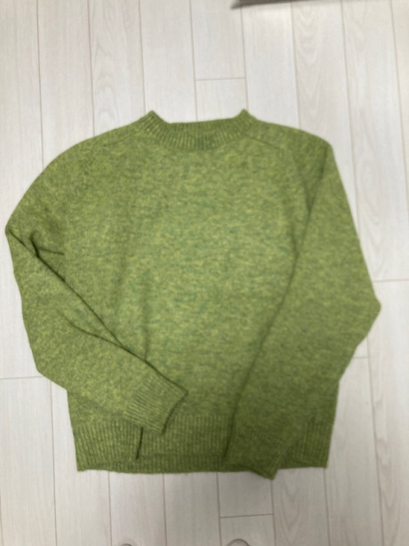 굿라이프웍스(GLW) 오버핏 소프트 레글런 스웨터 니트 내츄럴그린 후기