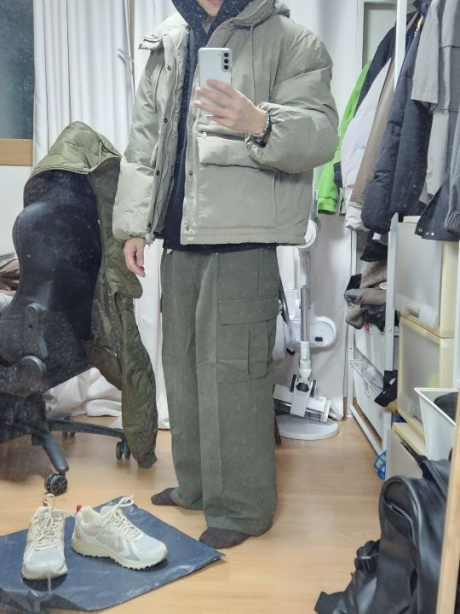 프리즘웍스(FRIZMWORKS) HOODED PUFFER DOWN PARKA 002 _ BLACK - 187,600 | 무신사 스토어