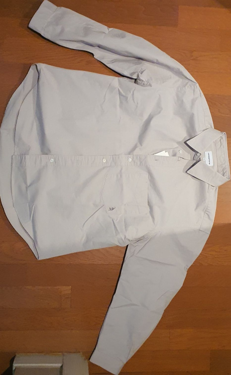 에스피오나지(ESPIONAGE) Cotton Over Shirt Light Grey 후기
