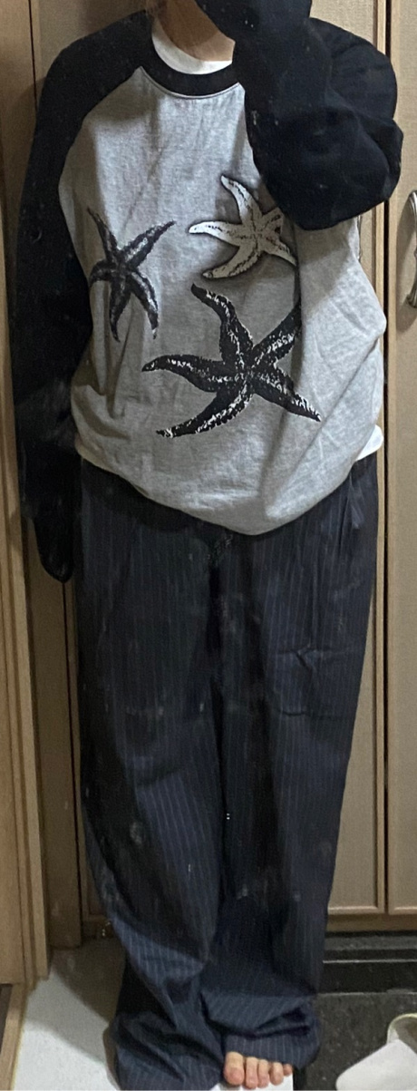 더콜디스트모먼트(THE COLDEST MOMENT) TCM starfish raglan long sleeve (grey/black) 후기