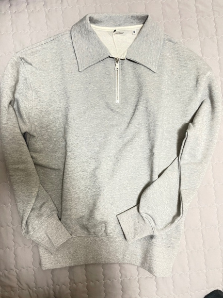유니폼브릿지(UNIFORM BRIDGE) half zip up sweatshirts 8% melange 후기