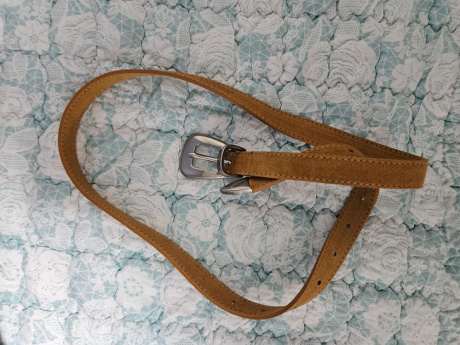 도프셉(DOFFSEPT) Suede Western Belt in Camel 후기