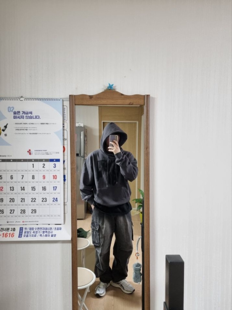 낫포너드(NOT4NERD) Blur Logo Pullover Hood  - Dark Grey 후기