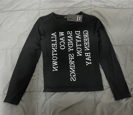 어썸스튜디오(AWESOME STUDIO) 레터링 프린트 슬림핏 티셔츠 블랙 후기