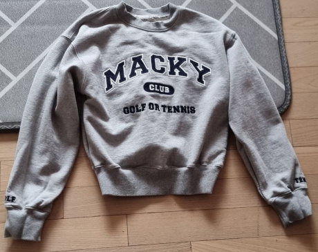 맥키(MACKY) 맥키클럽 스웻 셔츠 그레이 후기