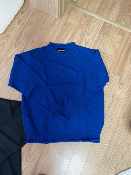예스아이씨(YESEYESEE) Y.E.S Fisherman Sweater Blue 후기