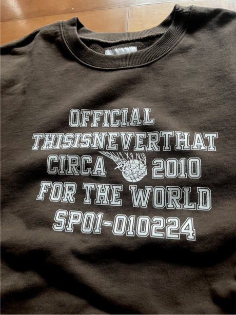 디스이즈네버댓(THISISNEVERTHAT) For The World Crewneck Brown 후기