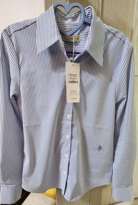 시야쥬(SIYAZU) SITP5070 Regular-fit signature shirt_Blue stripe 후기