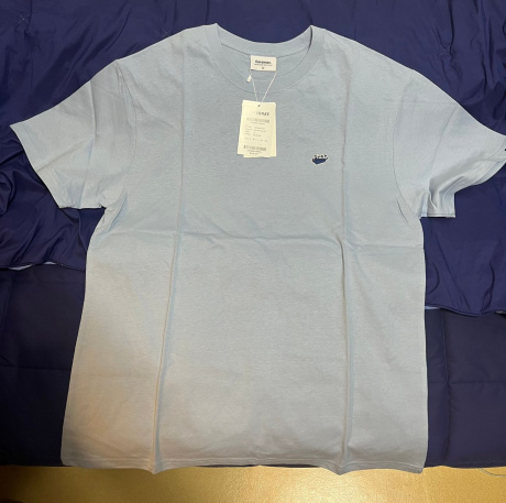 커버낫(COVERNAT) 웨일 로고 티셔츠 스카이 블루 후기