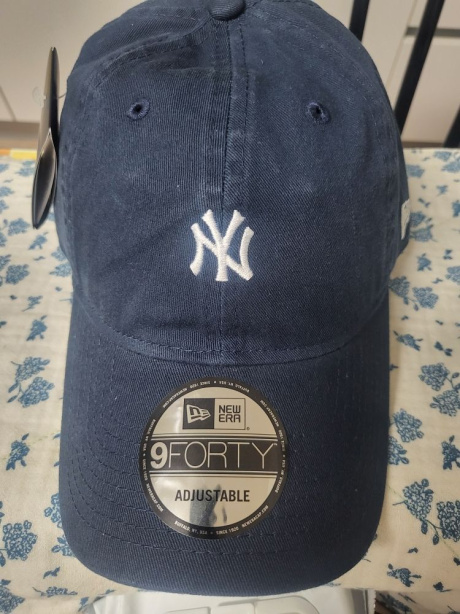 뉴에라(NEW ERA) MLB 워시드 미니 로고 뉴욕 양키스 언스트럭쳐 볼캡 네이비 후기