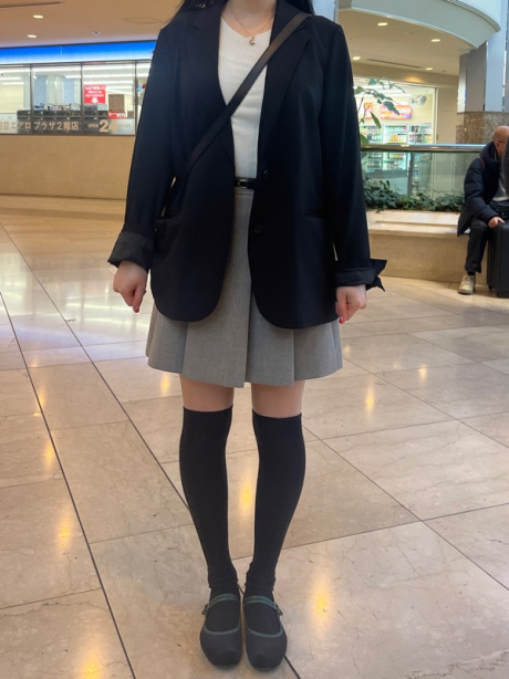 링서울(LINGSEOUL) pleated short skirt-gray 후기