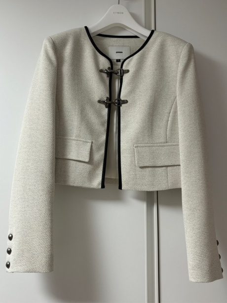 에트몽(ETMON) Buckle Tweed Jacket, Ivory 후기