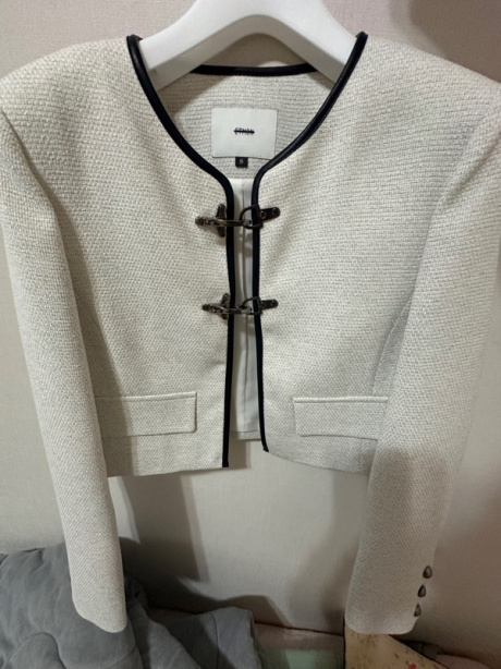 에트몽(ETMON) Buckle Tweed Jacket, Ivory 후기
