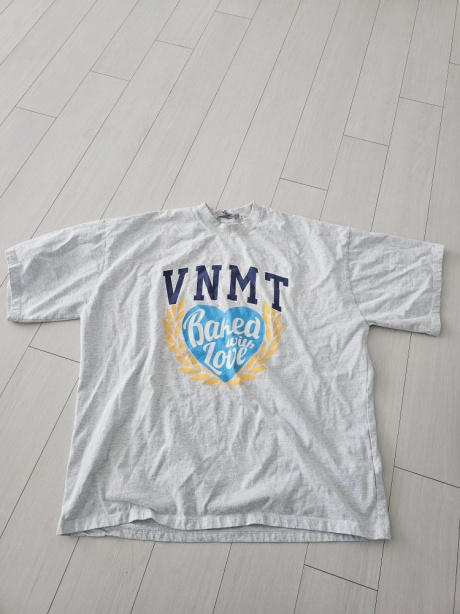 바니쉬먼트(VANISHMENT) VNMT heart’s oversize t-shirt _light gray 후기