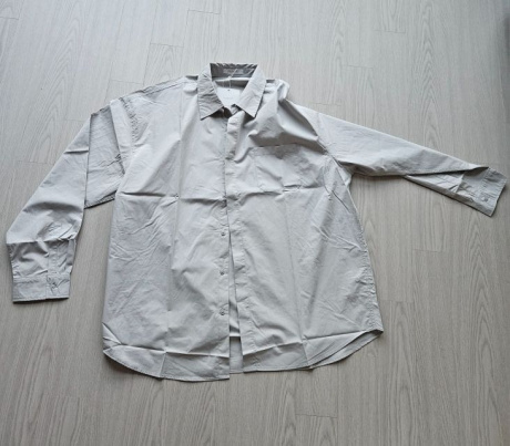 드로우핏(DRAW FIT) [드로우핏X깡스타일리스트] 페이퍼 코튼 오버핏 셔츠 [L.GREY] 후기