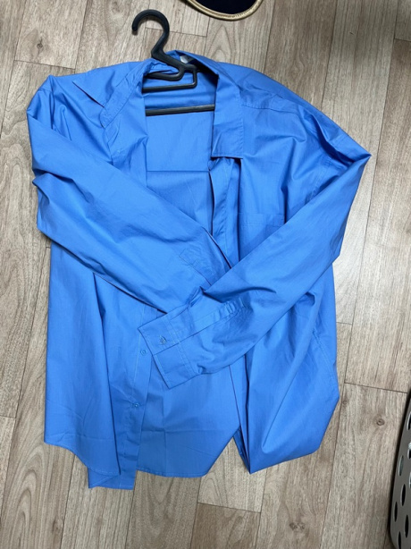 드로우핏(DRAW FIT) [드로우핏X깡스타일리스트] 페이퍼 코튼 오버핏 셔츠 [D.BLUE] 후기