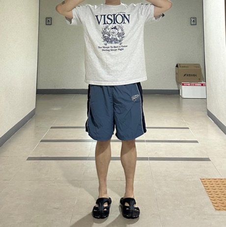 비전스트릿웨어(VISION STREETWEAR) VSW Mono Sleepy T-Shirts Light Gray 후기