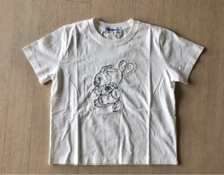 프렌다(PRENDA) JUMPING RABBIT DENIM PATCH TEE WHITE 후기