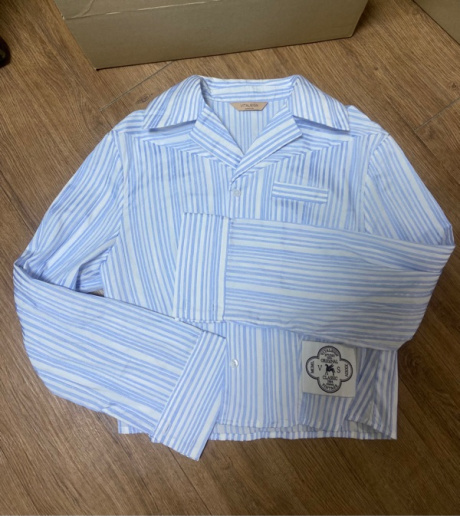 바이탈싸인(VITALSIGN) [LINE] Wide Collar Stripe Shirt (2colors) 후기
