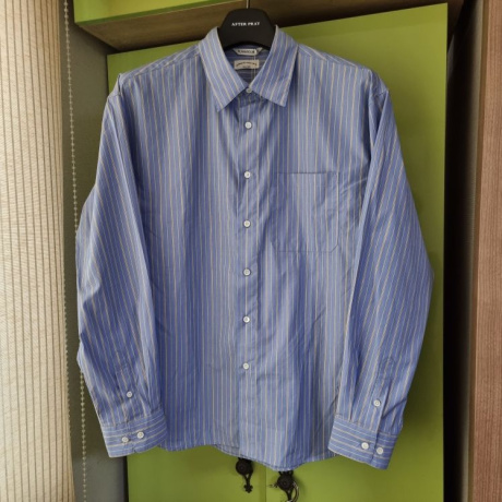 블랭크룸(BLANK ROOM) 스트라이프 셔츠 (KUWAMURA fabric)_JASPER BLUE 후기