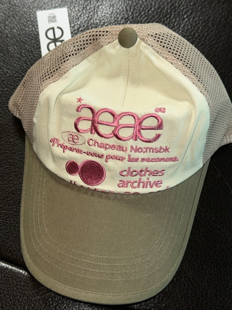 에이이에이이(AEAE) WEB LOGO MESH CAP [OLIVE/BEIGE] 후기