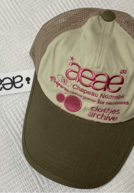 에이이에이이(AEAE) WEB LOGO MESH CAP - [OLIVE/BEIGE] 후기