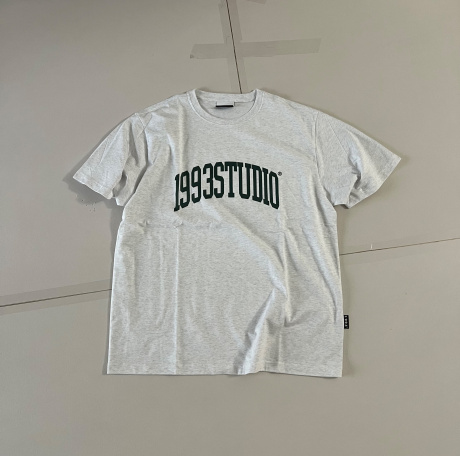 1993스튜디오(1993STUDIO) 어센틱 아치 로고 티셔츠_라이트그레이 후기