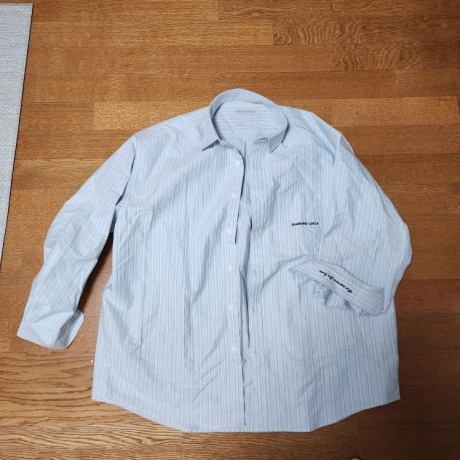 다이아몬드 레이라(DIAMOND LAYLA) Island Oxford Stripe Shirt S86 - Sky 후기