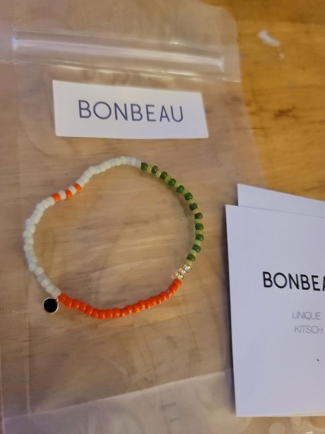 봉보(BONBEAU) Color beads stripe layered Bracelet 스트라이프 컬러믹스 레이어드 비즈 팔찌 후기