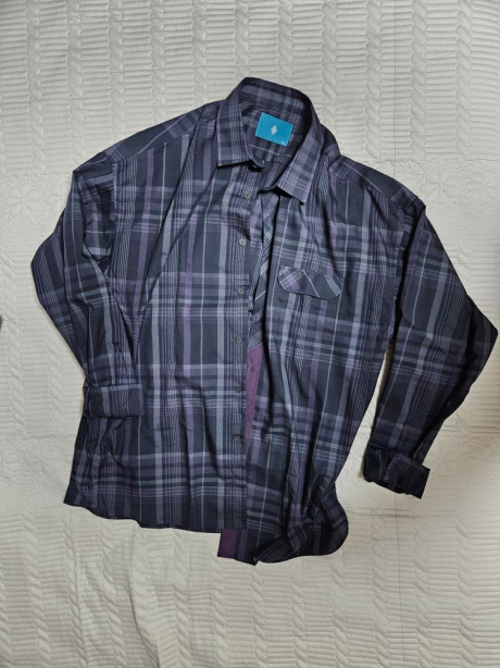 다이아몬드 레이라(DIAMOND LAYLA) Blend Check Shirt S96 Purple 후기