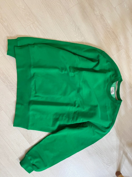 러프사이드(ROUGHSIDE) Oversized Sweat Shirt Green 후기