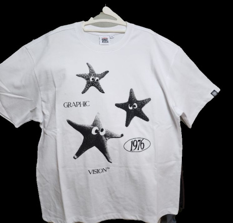 비전스트릿웨어(VISION STREETWEAR) VSW Starfish T-Shirts White 후기