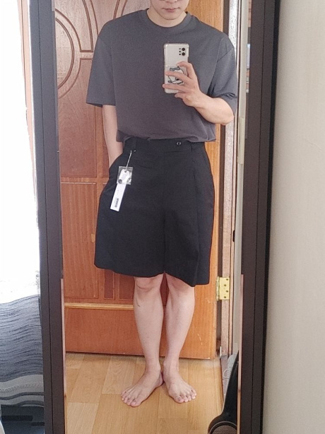 유니폼브릿지(UNIFORM BRIDGE) bermuda short trouser black 후기