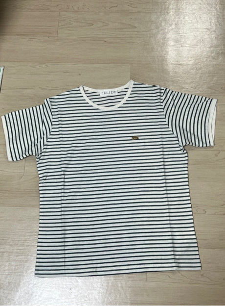 틸 아이 다이(TILL I DIE) Cotton stripe T-shirt_Green 후기