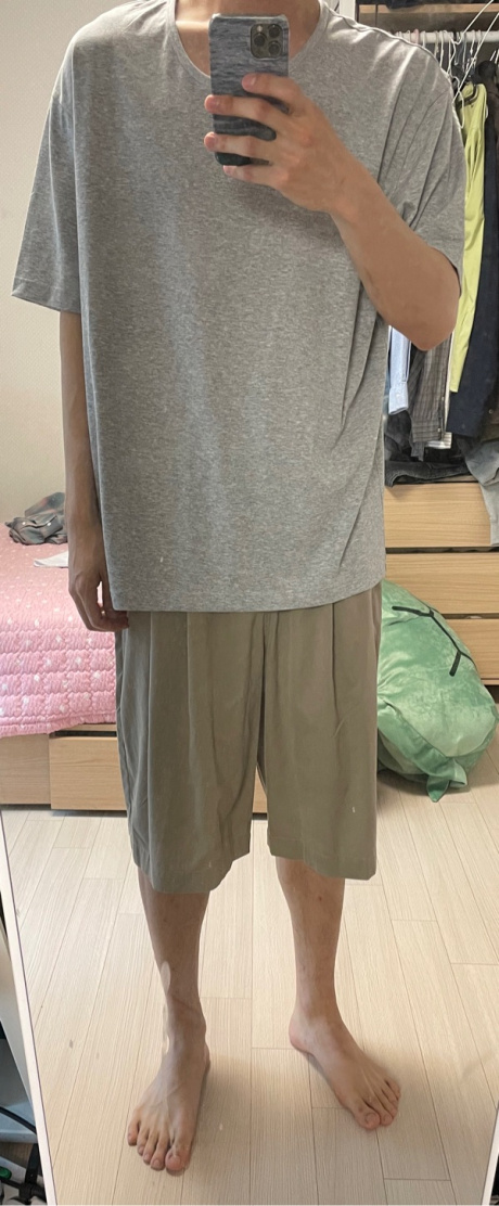 아우브아워(AUBOUR) signature bermuda pants (light brown) 후기