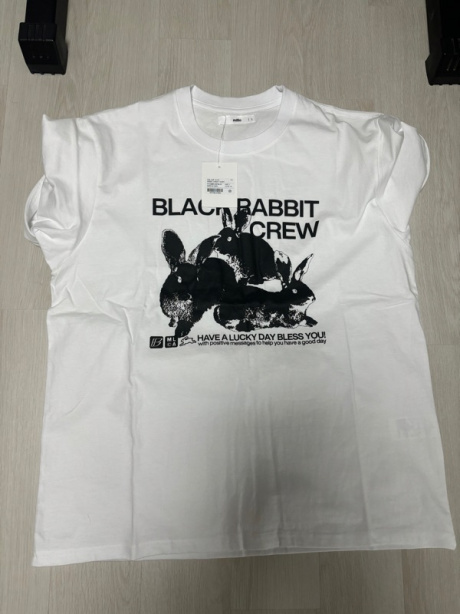 밀로 아카이브(MILLO ARCHIVE) 래빗 크루 티셔츠 [화이트] 후기