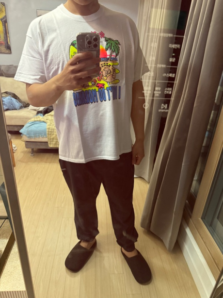 와일드동키(WILD DONKEY) KABLAAM 반소매 티셔츠 - 화이트 / TKABLAAMWD018 후기