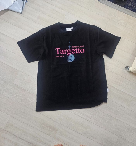 타게토(TARGETTO) 워터 드랍 로고 티셔츠_블랙 후기