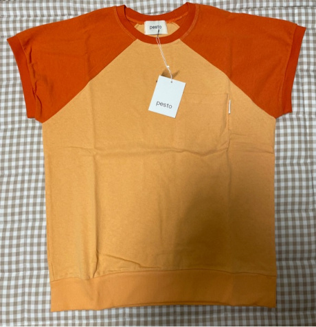 페스토(PESTO) 래글런 티셔츠 오렌지 후기