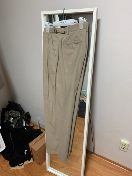 노운(NOUN) wide chino pants (khaki beige) 후기