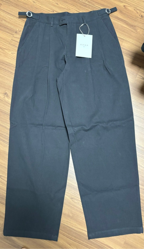 노운(NOUN) wide chino pants (charcoal) 후기