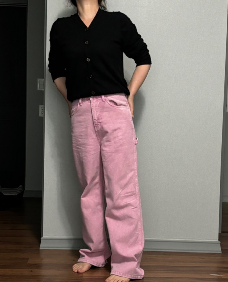 르(LE) pink dyeing pants (pink) 후기
