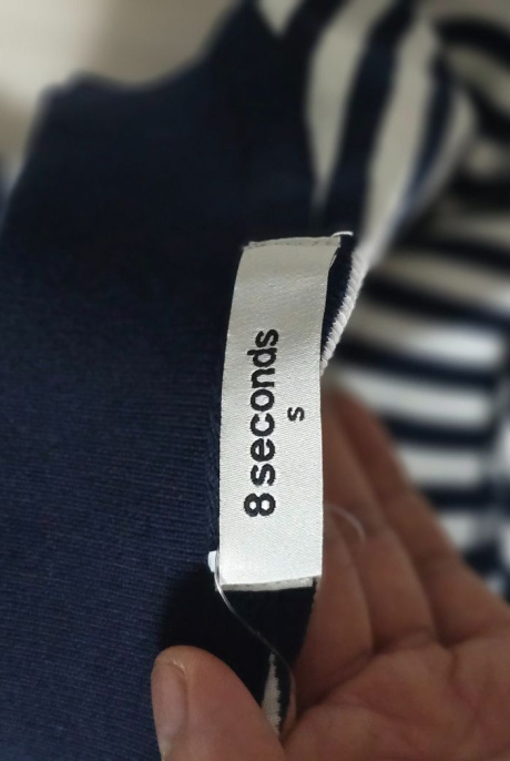 에잇세컨즈(8SECONDS) 오픈칼라 스트라이프 반소매 티셔츠  네이비 (323742CY1R) 후기