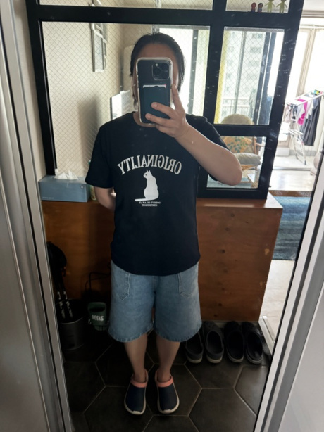 라이크더모스트(LIKE THE MOST) 원캣 우먼 레귤러 베이직 티셔츠 후기