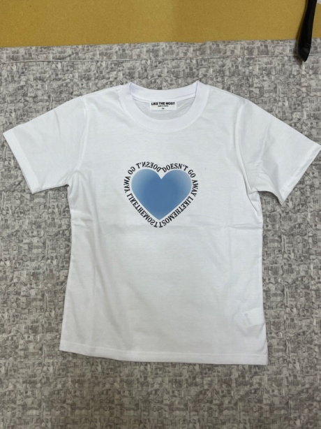 라이크더모스트(LIKE THE MOST) 스카이 하트 우먼 레귤러 베이직 티셔츠 후기