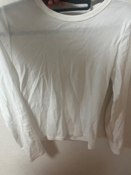 무신사 스탠다드(MUSINSA STANDARD) 우먼즈 슬림 크루 넥 긴팔 티셔츠 [화이트] 후기
