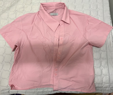 아코크(ACOC) Diagonal Button Shirt_Pink 후기