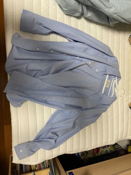 라퍼지스토어(LAFUDGESTORE) [넥타이 SET] 솔리드 오버핏 옥스포드 타이셔츠_Royal Blue 후기